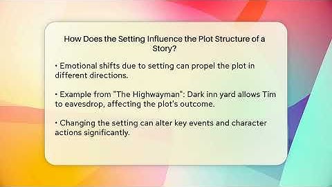 How Does the Setting Influence the Plot Structure of a Story? - The Prose Path