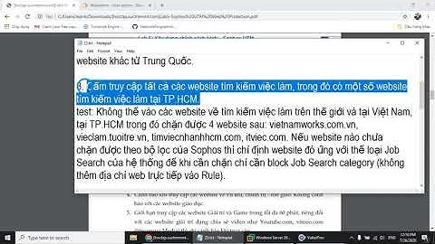 Tường lửa Sophos UTM: Xây dựng chính sách Web