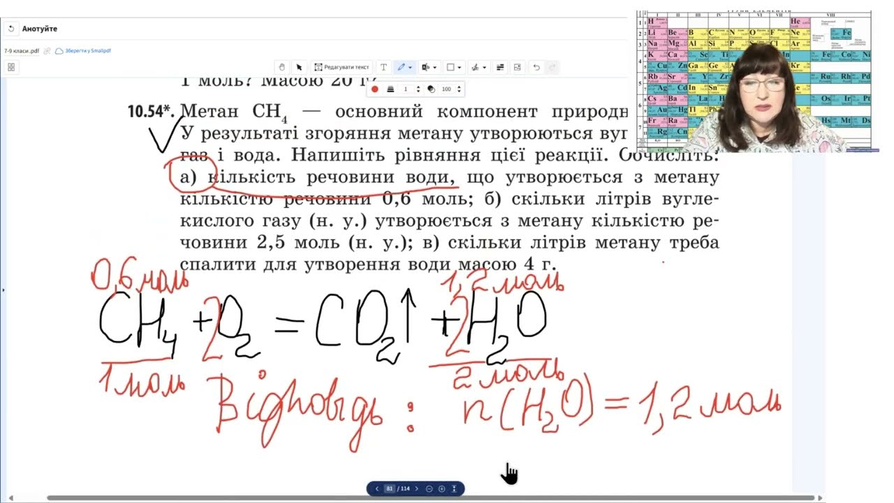 8 клас   Метан. Реакція горіння вуглеводнів.  Розрахункові задачі