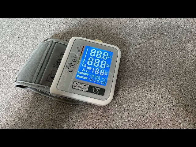 Care Touch Fully Automatic Wrist Blood Pressure Cuff Monitor - Platinum Series