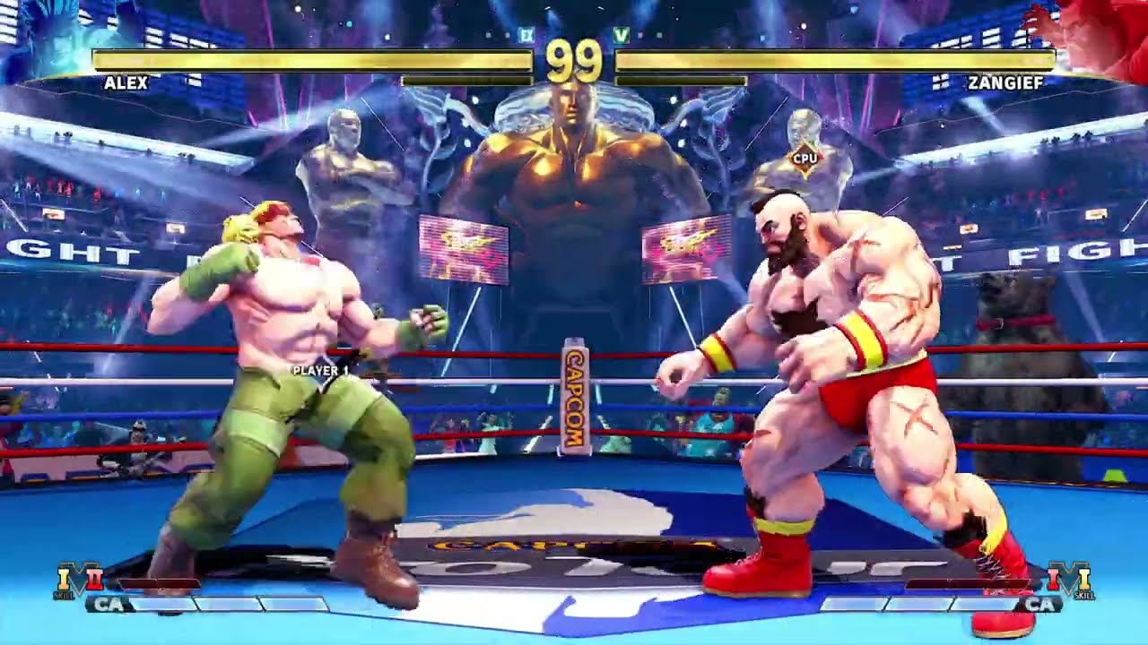 STREET FIGHTER V Alex vs Zangief