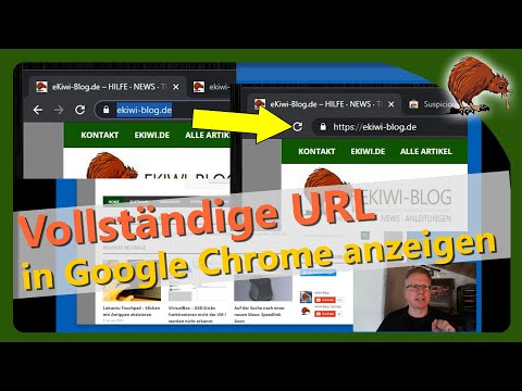 Google Chrome vollständige URL anzeigen