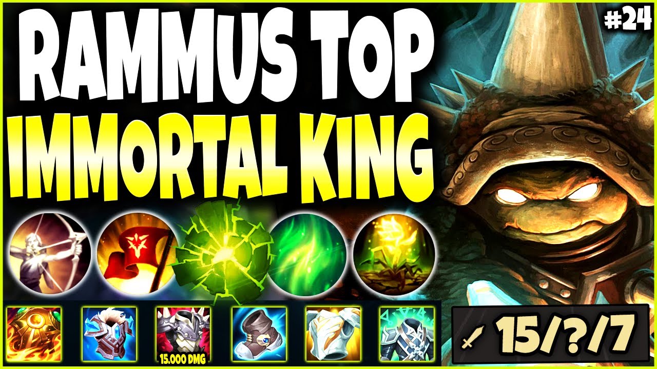 Rammus Top the KING OF ALL 1V5 IMMORTALS ~ LoL Meta Rammus Build #24 🔥 LoL s12 Gameplay -