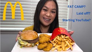 McDonald's After Fat Camp! #mukbang #McDonalds #eatingshow #eating #food #foodie #burgers #fries