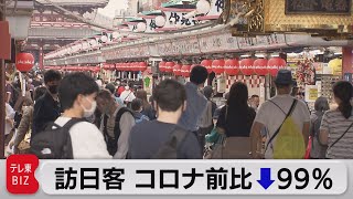 ９月の訪日外国人客 コロナ前比↓99.2％（2021年10月20日）