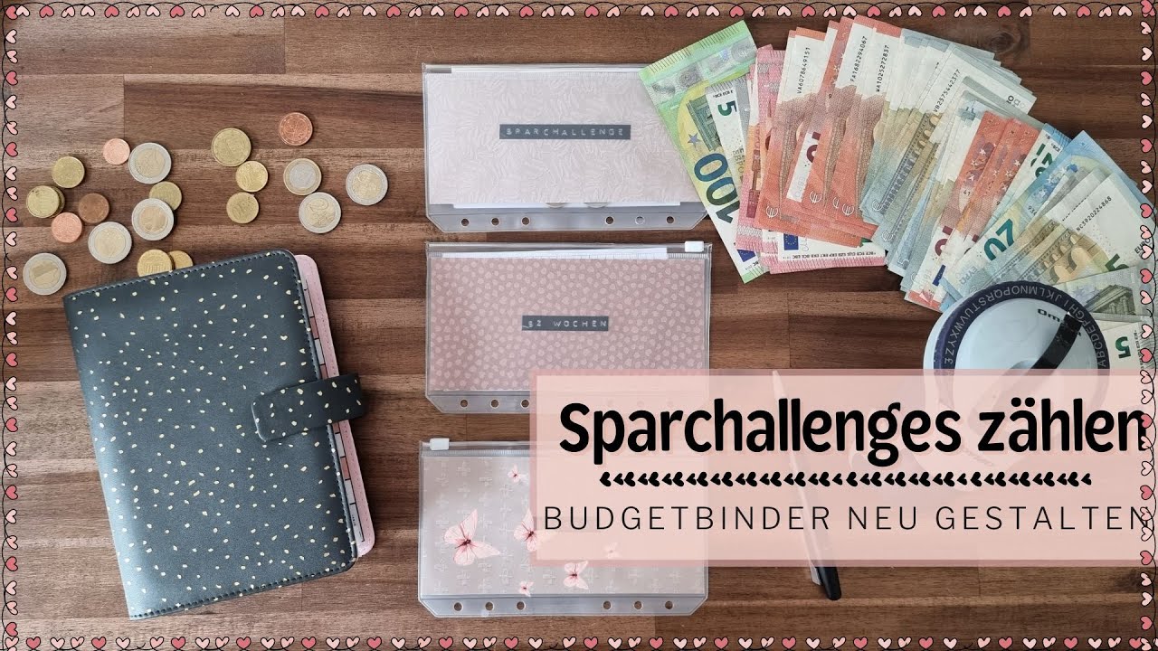 Sparchallenges zählen 💸 I Neuer Budgetbinder für die Sparchallenges💰I Umschlagmethode I