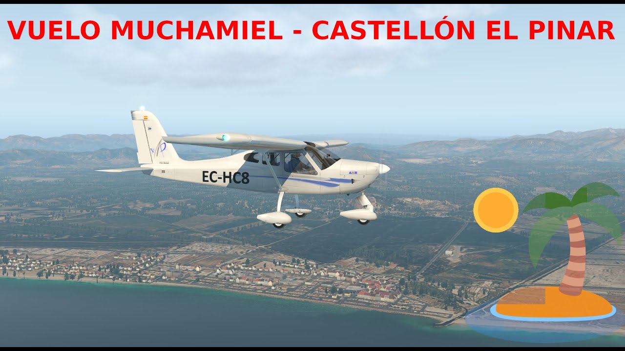 Turismo en la CV. Vuelo Muchamiel (LEMU) a el Castellón el Pinar (LECN) en ULM