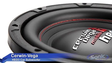 Cerwin-Vega HED3 Car Subwoofers | New HED Subs for 2013!