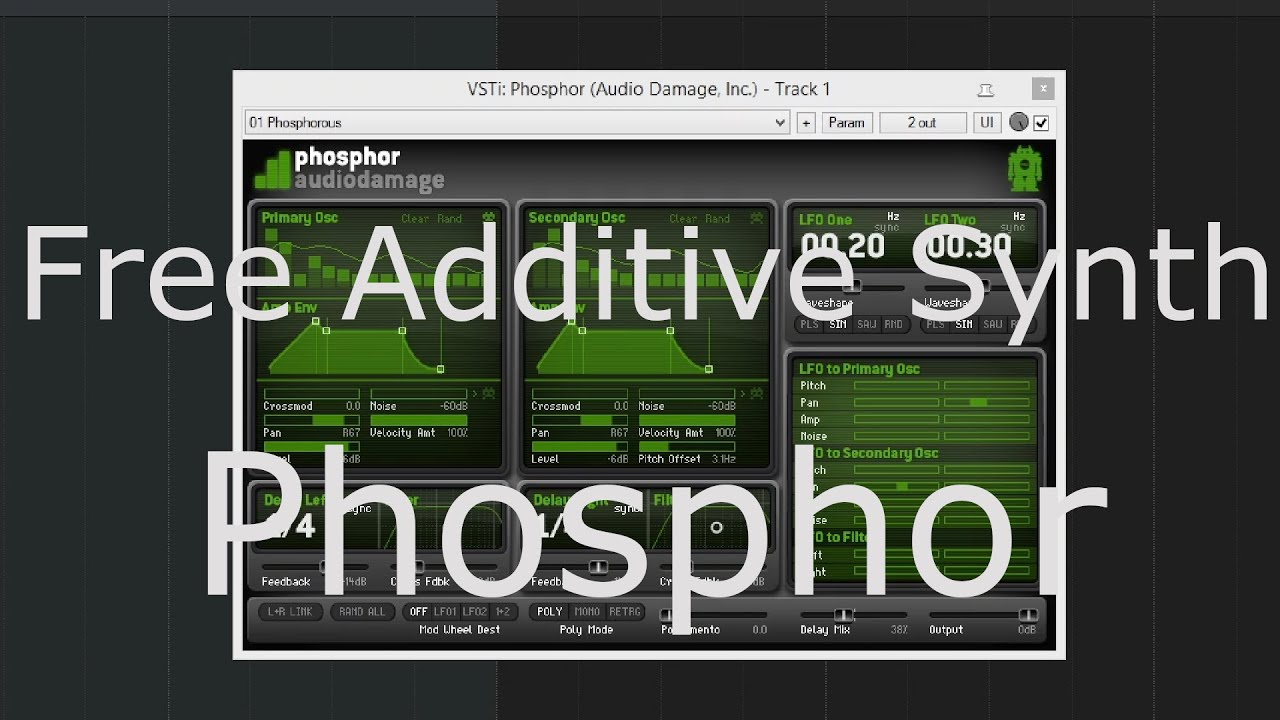 Free Synth Audio Damage Phosphor No Talking YouTube