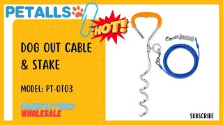 Dog Out Cable And Stake-Dog Camping Accessories