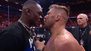UFC 290: Дрикус Дю Плесси - Слова после боя и битва взглядов с Адесаньей
