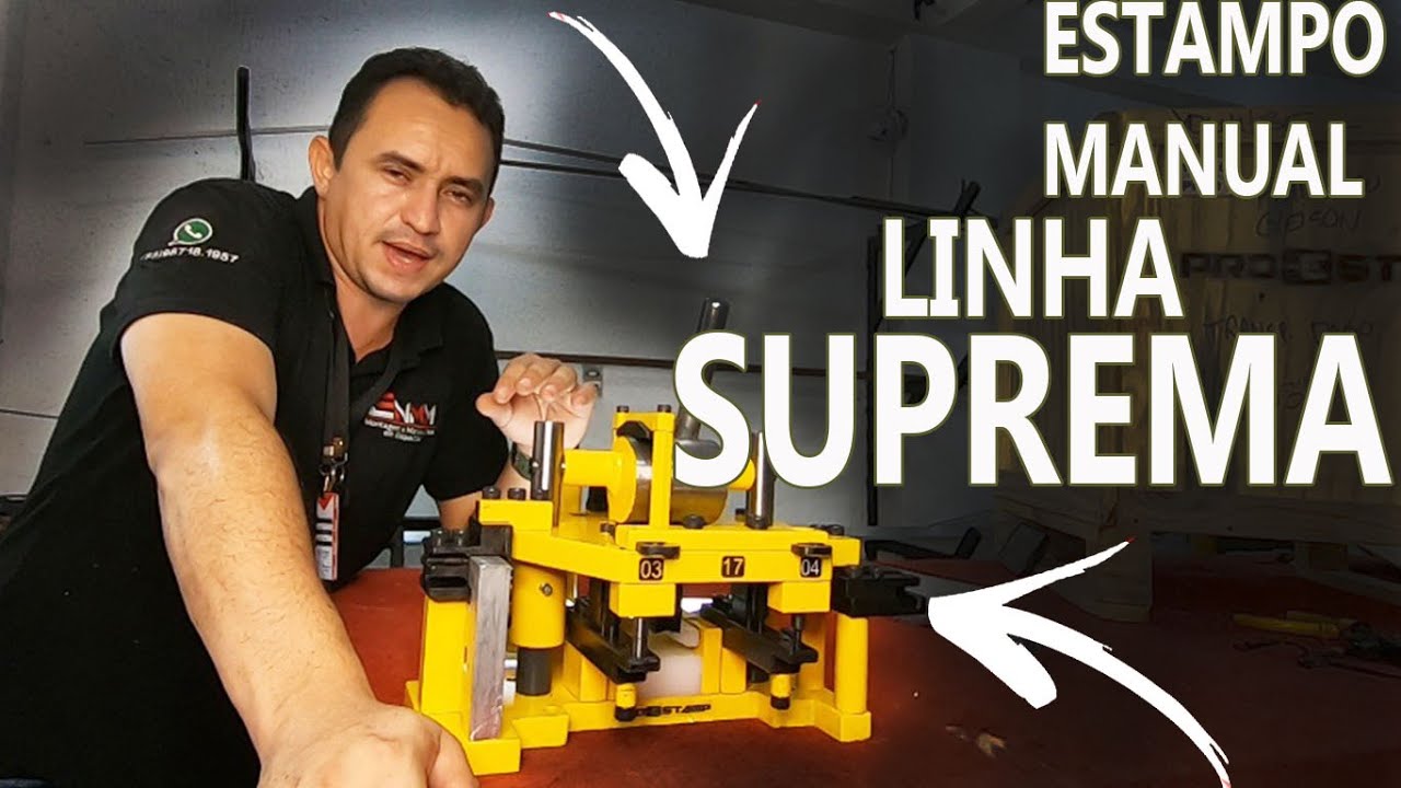 Estampo Manual Linha Suprema - YouTube