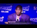 Kobe walks out on media after gm 1 loss to okc