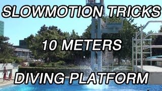 SPLASH DIVING | Slowmo 120 FPS -  Tricks from the 10 meters diving platform