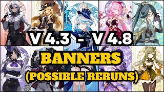 Version 4.3 - Version 4.8 Banners, Arlecchino & Clorinde Banner | Genshin Impact