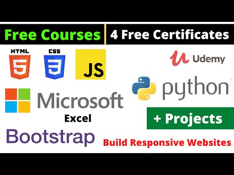 Udemy Free Certificate Courses Microsoft Excel Python Bootstrap HTML CSS Online Classes #DeepShukla