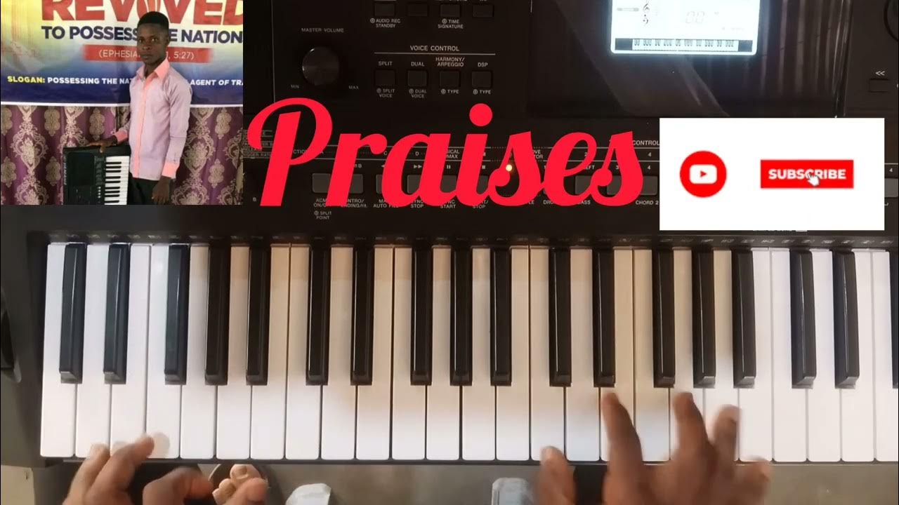 How to play praises. BASS, BACKING..... free lesson.... SPARKLING KEYS