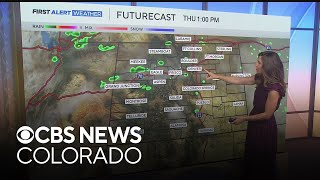 Afternoon storms across Colorado