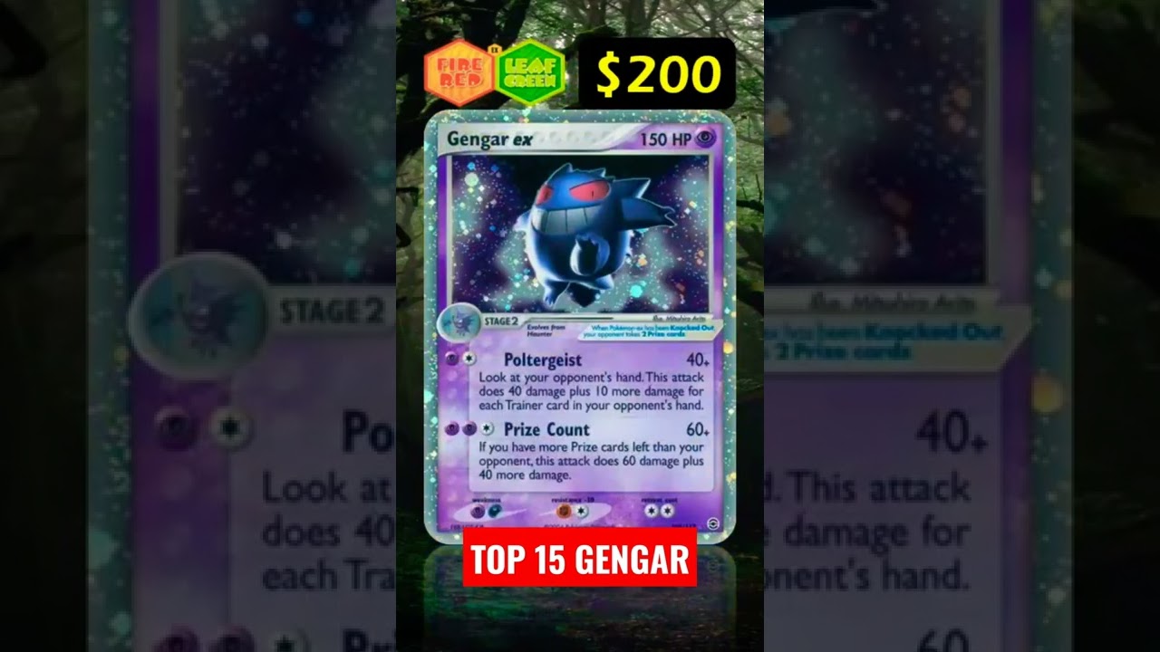 Top 15 Gengar Most Expensive Cards #Shorts #Fyp #Daily #Pokemon #Gengar #Pokemoncards #Pourtoi