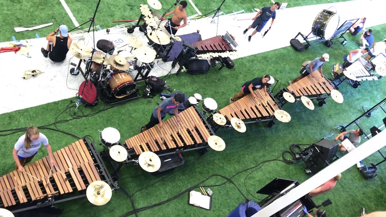 Blue Devils 2019 Semis Day rehearsal run