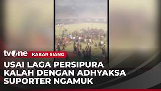 Amateur Video Shows Fans Raging After Persipura's 0-1 Loss | Afternoon News