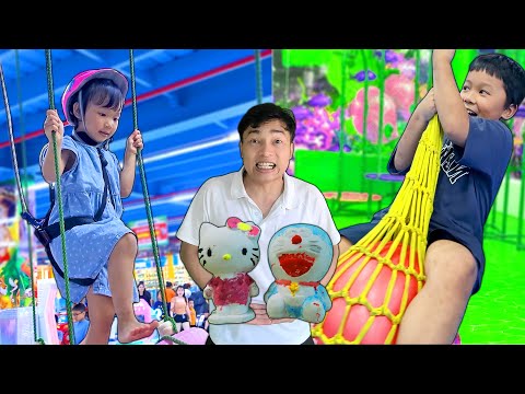 Video HẢI CỦ CẢI LẦN ĐẦU ĐƯỢC TỚI KHU VUI CHƠI, TÔ TƯỢNG... - youtube