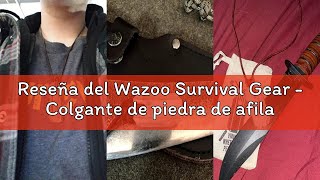 Reseña del Wazoo Survival Gear - Colgante de piedra de afilar vikingo | Collar de afilar cuchillos |