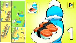 My Sushi Bar - Walkthrough Gameplay Part 1 Tutorial Fish Restaurant screenshot 3