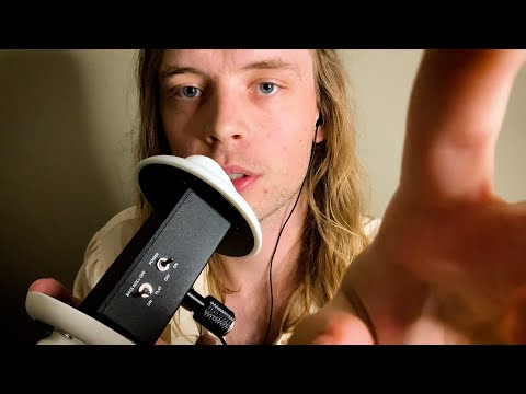 ASMR Deep Ear Whispering and Face Touching (British)