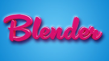 Blender 2.93  Tutorial  -  3D text with edge gloss