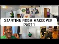 STARTING LONDYNN&#39;S ROOM MAKEOVER / PART 1 / PATCHING WALLS, CAULKING, SANDING AND PAINTING / SMTV
