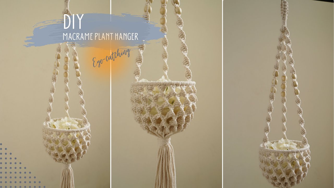 Easy DIY| Macrame Plant Hanger Tutorial: Step by Step Guide for a ...