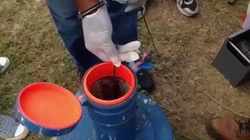 CIMH Barbados - Phreatic Level Determination. Determinación del nivel freático.