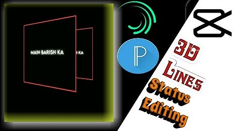 How To Create 3D Lines Text Status In Alight Motion || Status Video Kesy Bnaye || Technical Afshan