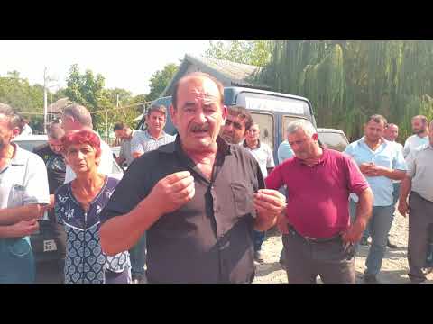 Oğuz rayon Xaçmaz kəndində su problemi ilə bağlı insanların etirazı!