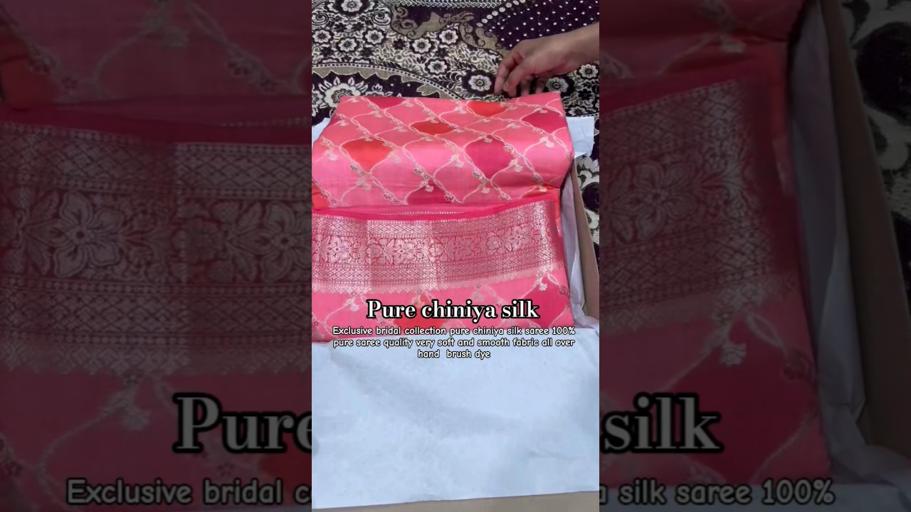 Pure chiniya silk saree booking 6392301469 
