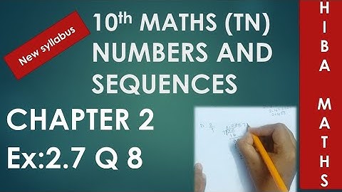 10th maths chapter 2 exercise 2.7 question 8. G.P sums TN New Syllabus TN Samacheer