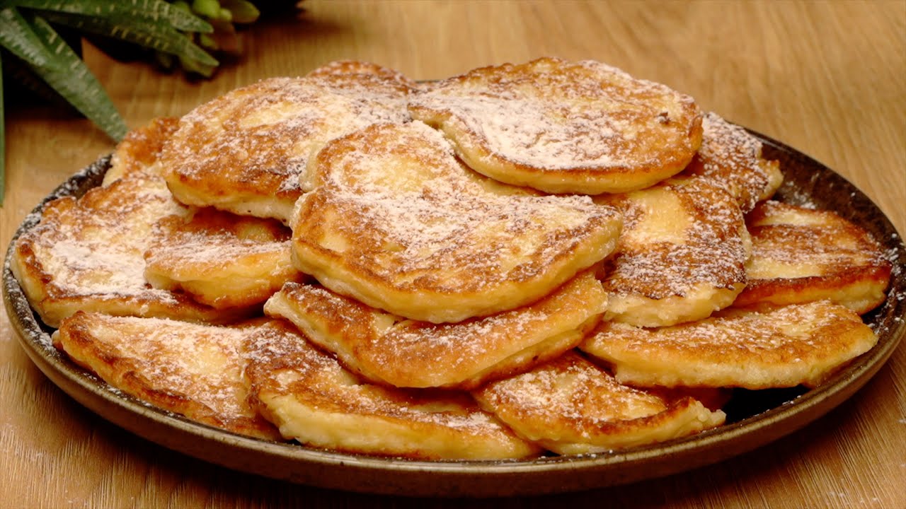 Блины в яблочном кляре - сладкие, пушистые и готовятся за считанные минуты! @ClassChef