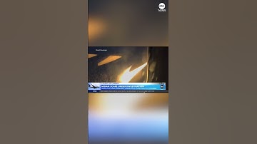 United Airlines jet makes emergency landing after flames break out in engine