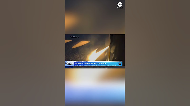 United Airlines jet makes emergency landing after flames break out in engine