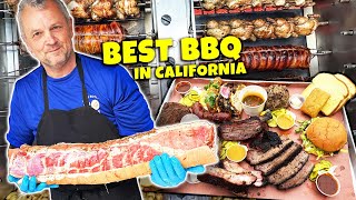 #1 BEST BBQ in California &amp; SECRET RECIPE Rotisserie MEAT SANDWICH Food Truck