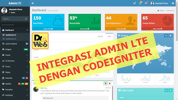 #02 Cara Integrasi Admin LTE dengan Codeigniter