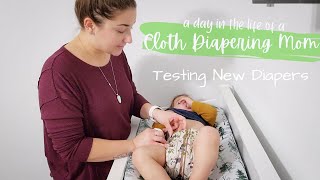 A Day in the Life of a Cloth Diapering Mom Testing New Diapers + Old Favorites