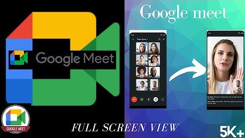 Google meet full screen problem.💯% working.Google meet ki full screen kase kare.