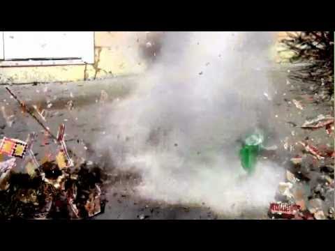 Exploding Christmas candy house!!!
