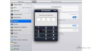 iPad Settings - How To Set Password Protection