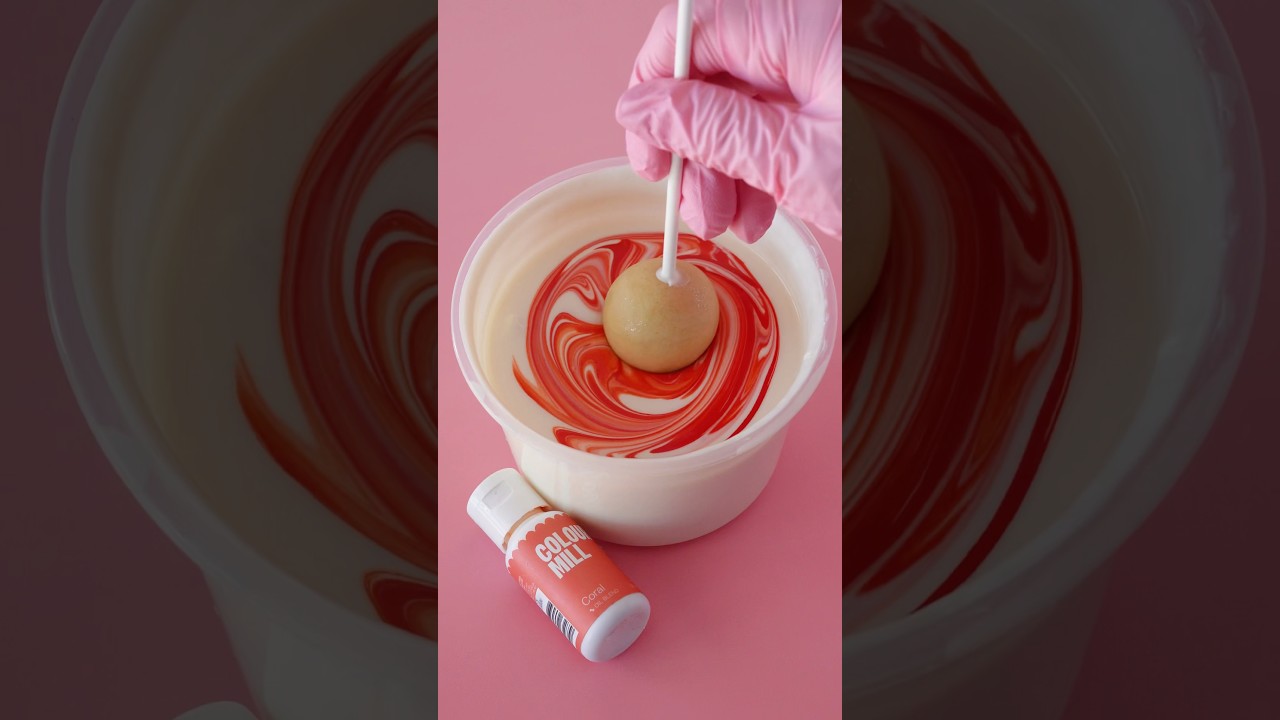 Coral Marble Cake Pop 🪸 