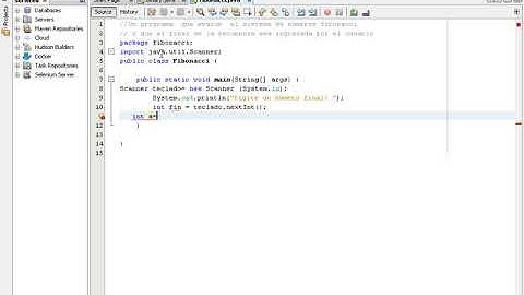 Números Fibonacci Java numero inicial y numero final ingresado por el usuario
