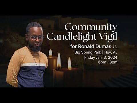 WATCH: Candlelight Vigil for Ronald Dumas, Jr. - YouTube