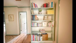 Transform a Hallway Nook with this Beautiful and Easy-to-Build DIY Bookshelf